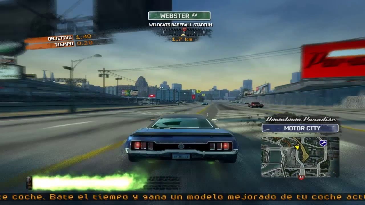 Burnout(TM)Paradise City Al Rojo Vivo YouTube