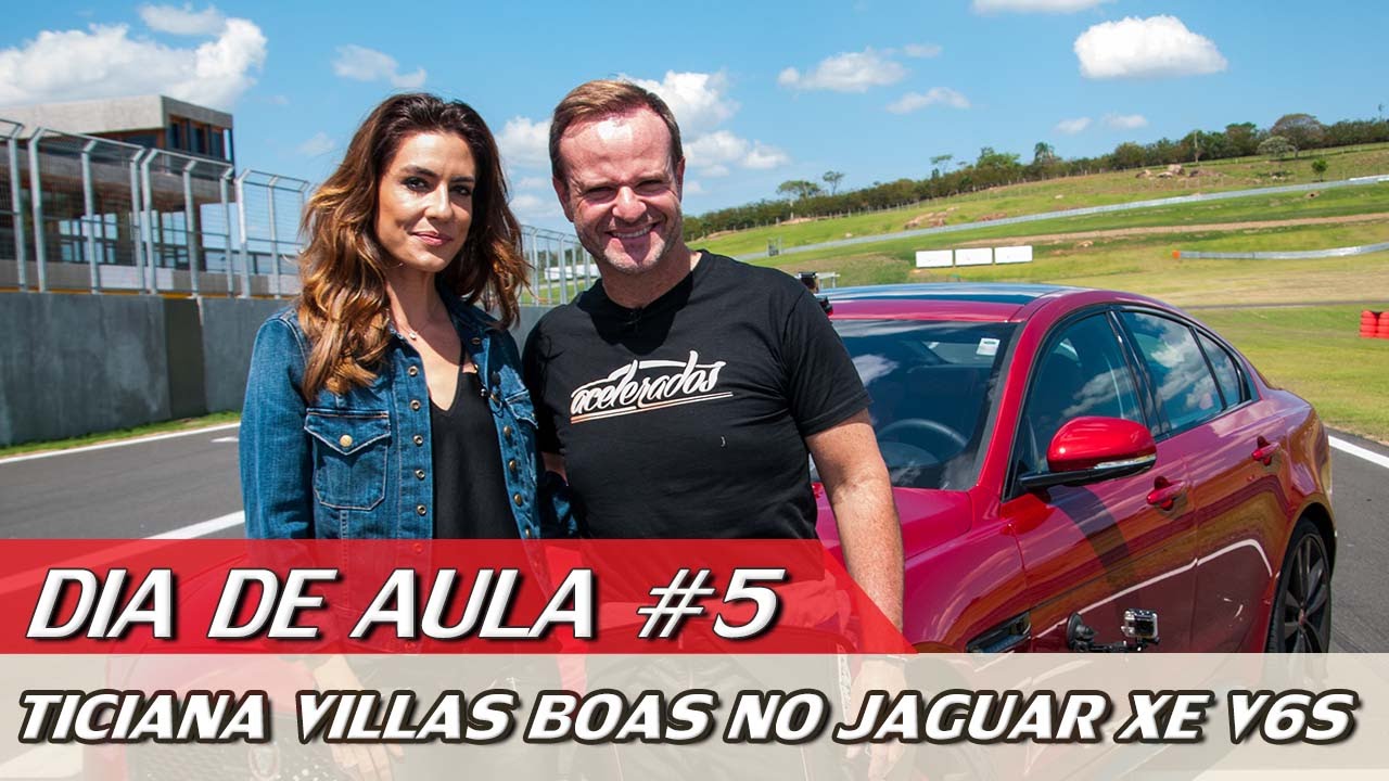 TICIANA VILLAS BOAS NO JAGUAR XE V6S - DIA DE AULA #5 | ACELERADOS