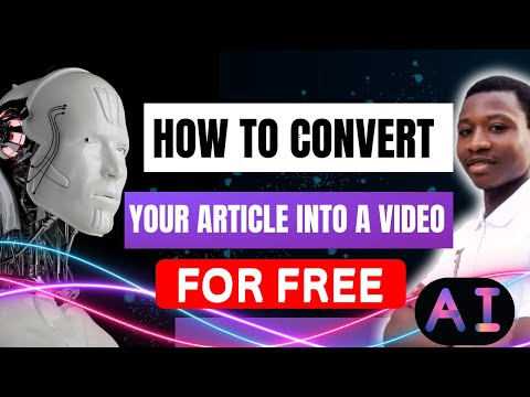 Convert Article To Video | How To Convert Your Article into a Captivating Video | fliki ai