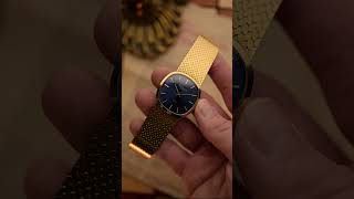 1970s Full Set Beyer signed Patek Philippe Jumbo in 32,5x32,5mm with ocean deep blue dial 🌊