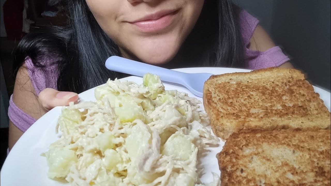 ASMR comiendo mi almuerzo