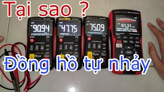 Đồng hồ TỰ NHẢY SỐ khi không đo | Tại sao thang mV tự nhảy số ?