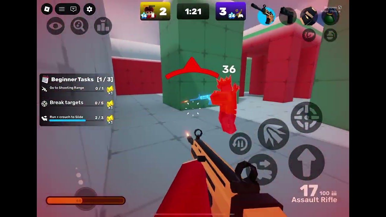 Playing Roblox rivals part 2