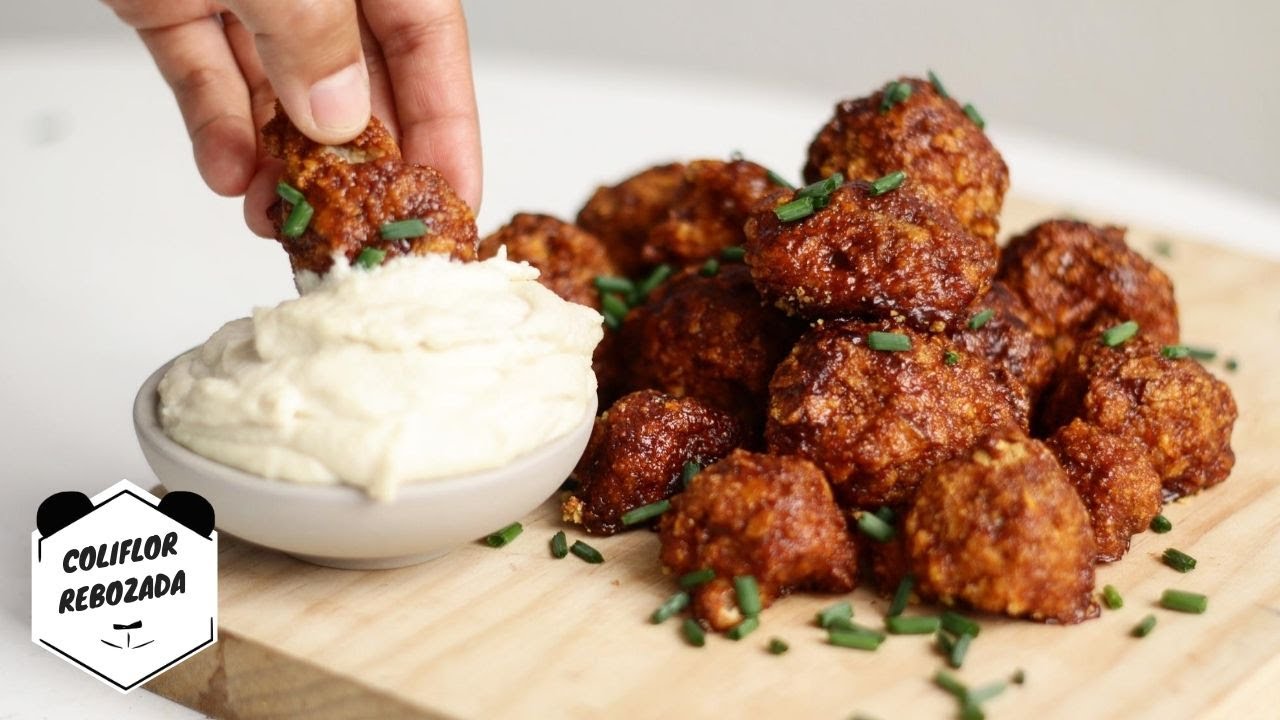 COLIFLOR REBOZADA al HORNO | Living Like A Panda