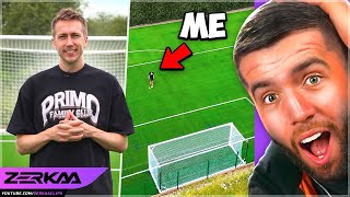 ZERKAA REACTS TO I BUILT A FOOTBALL PITCH IN MY GARDEN!