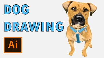 Dog Drawing in Adobe Illustrator. How to draw a dog in Adobe Illustrator. Speed Art Dog Drawing.