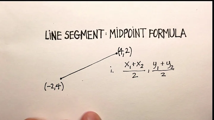 Line Segment: Midpoint Formula