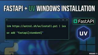 How to Install FastAPI with uv on Windows | Step-by-Step