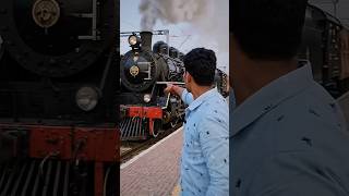 steam engine 🚂 old #steamenginetrain #viralreels #vlogger #veoai #railwaystationvlog