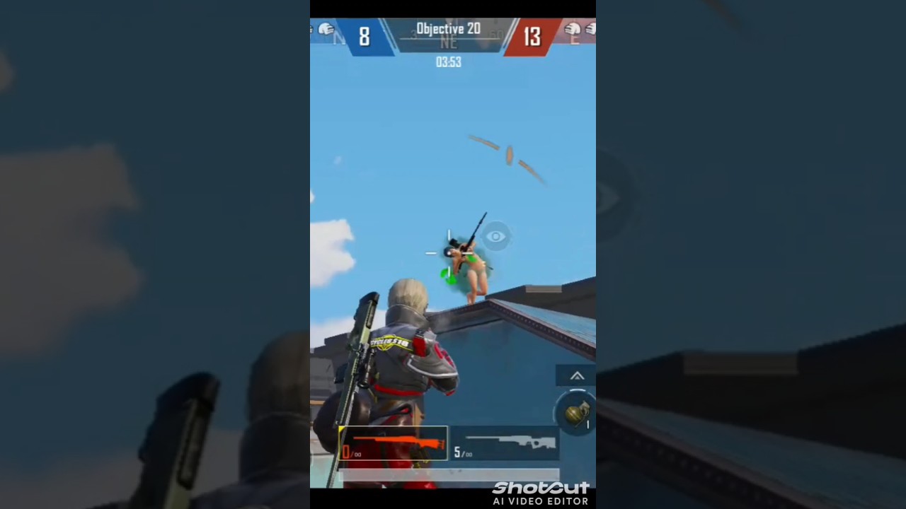 1v2 sniper headshot👿pubg bgmi gameplay