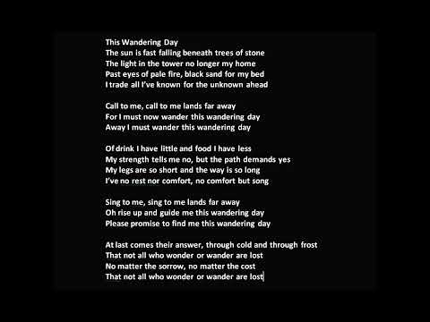 This Wandering Day - Lyric (The Lord of the Rings: The Rings of Power)