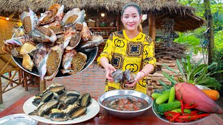 How To Tender Ocean Snail In Recipe - Mommy Sros Cook Delicious Ocean Snail - Cooking With Sros