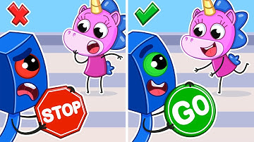 Traffic Safety for Kids! | Learn Road Rules and Traffic Lights 🚦 🚗 | Teeny Mimi🦄