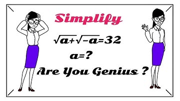 Simplify for a can you do it ? | Olympiad Math | algebra equation @TheKhalilIFY #maths 