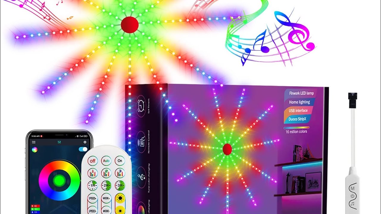 🏠HOME LIGHTING🏮 |🎇 FIREWORK 🎇 | 🏮LED MAGIC COLOR LAMP 💡| 16 million colours 😲 |