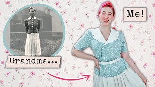 Recreating my Grandma&#39;s Vintage Outfits! // Lookbook