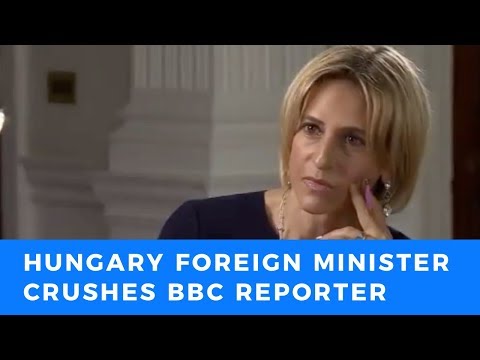 Hungarian Foreign Minister DEMOLISHES triggered BBC reporter calling for open borders in Europe