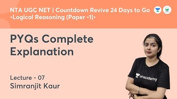 PYQs Complete Explanation | Logical Reasoning | NTA UGC NET JRF 2021 | by Simranjit Kaur