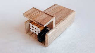 Making classic cigarette box crafts from wood is much sought after || tutorials