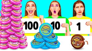 100 Layers of Food Challenge | Funny Food Situations by 4Teen Challenge