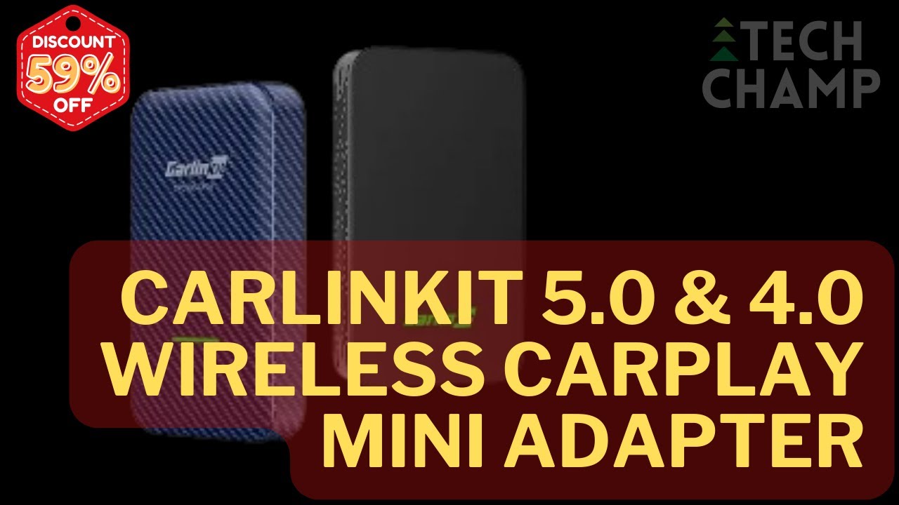 CarlinKit 5.0 & 4.0 Wireless CarPlay Mini Adapter Android Auto Dongle ...