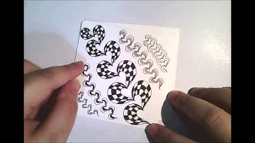 如何畫一般圖樣  How to draw the Tangle Pattern LOLO