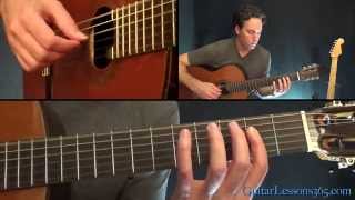 Video thumbnail of "The Unforgiven Guitar Lesson - Metallica - Acoustic Guitar Parts"