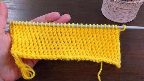 Easy Knitting Border | Simple & Easy 2 Row Repeat Border | Easy Knit Stitch Patterns for Beginners