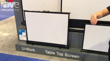 InfoComm 2018: Grandview Screen Demos Portable Pull Up Screens