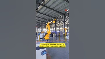 Robotic arms empower industry to unlock efficient manufacturing codes#industrialrobot