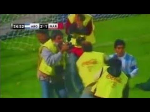 هدف مارادونا على المنتخب المغربي في كأس العالم 1994 المنتخب المغربي