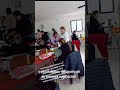 su primera evaluación y ellas felices