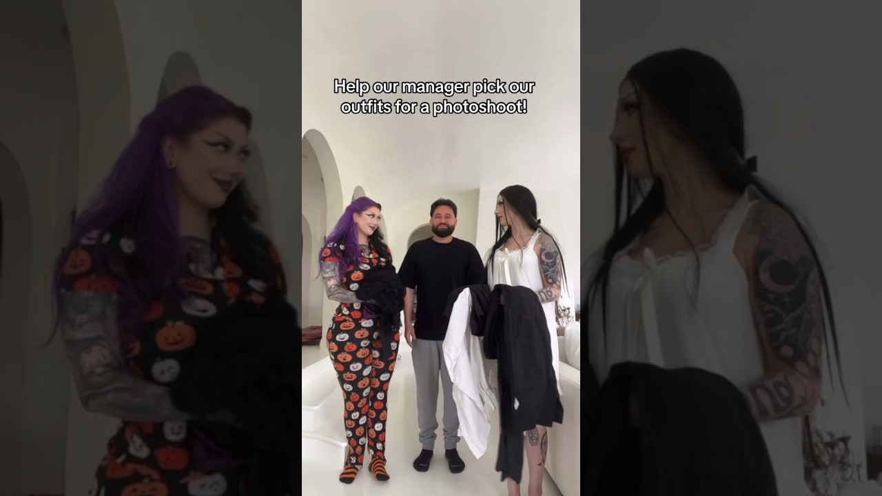 Which outfit would you choose for us??@Blairvira #gothicstyle #fashionshorts #shortsexcellence