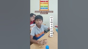 Abacus 1 Digits Addition & Subtraction Practice Video | Saksham Academy 🇮🇳 #learn  #maths #shorts