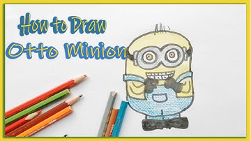 How To Draw Otto From Minions - The Rise of Gru