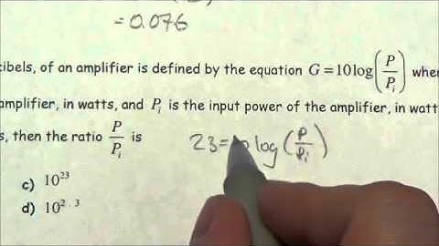 Math 30-2 Logarithms Review MC#23