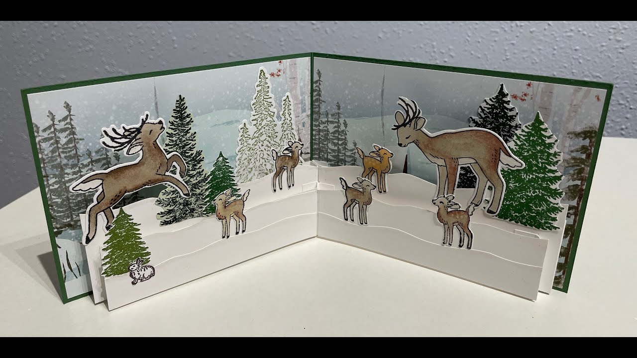 Pop Up Karte f. Weihnachten oder andere Gelegenheiten mit dem Set 