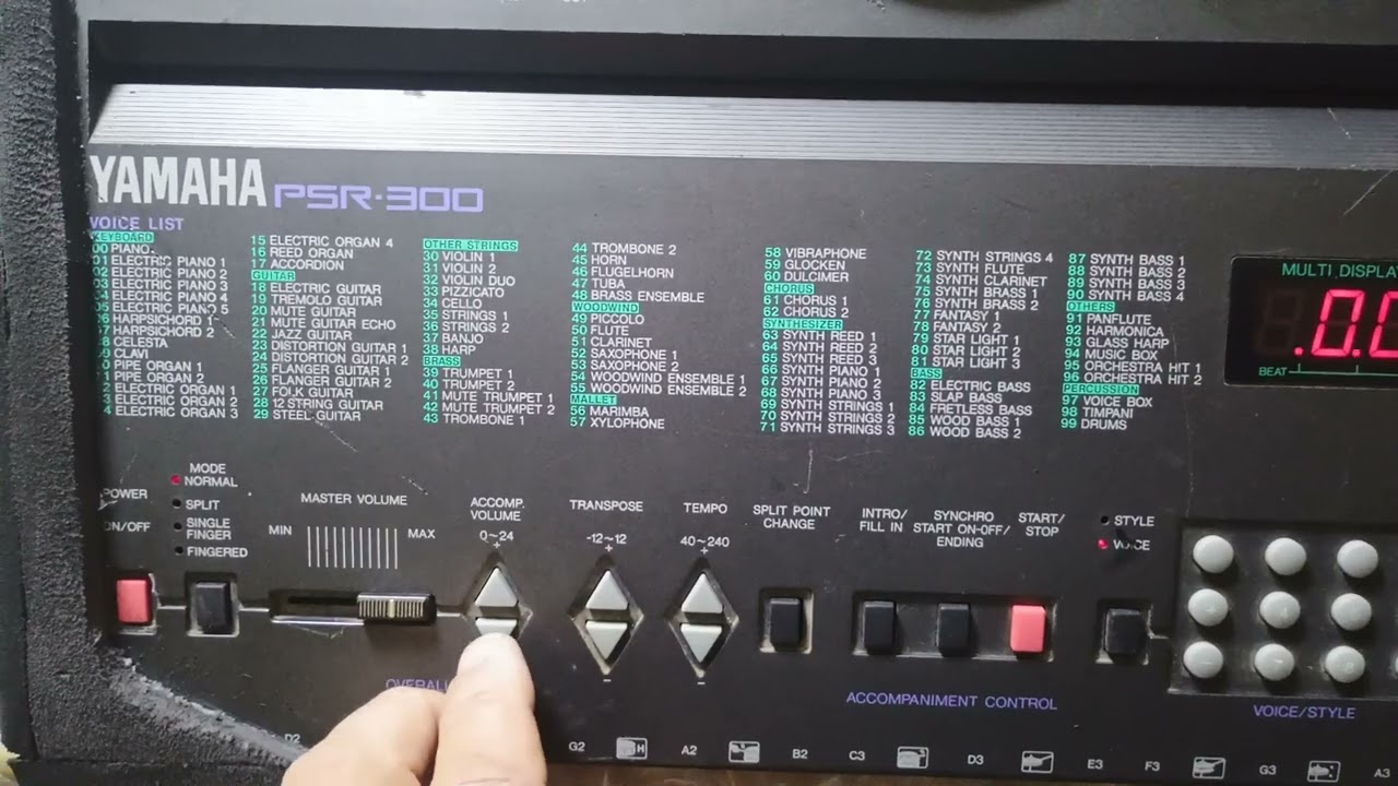 Módulo de Acompañamiento B1 PSR300 YAMAHA