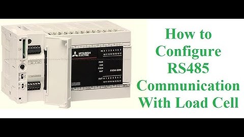 How to Configure FX5U-PLC RS485  RTU Modbus Communication With load Cell Demo ||Sample Video