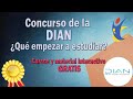 Concurso de la DIAN, ¿Qué empezar a estudiar? - Cursos, material y elementos interactivos GRATIS.