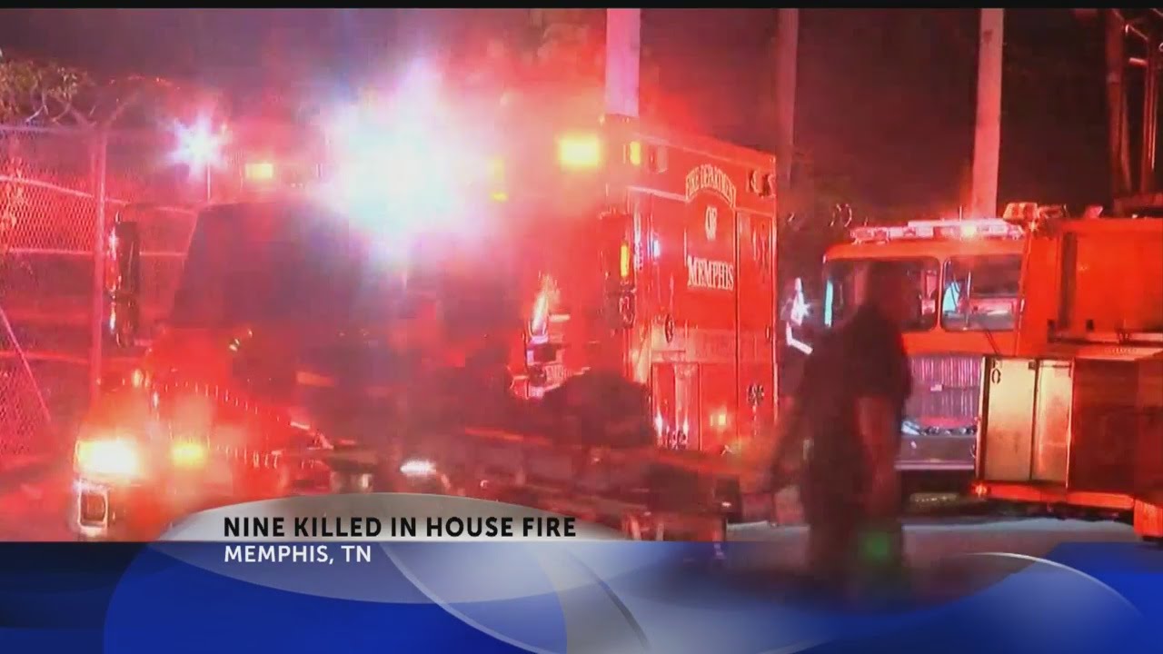9 dead in early morning Memphis house fire - YouTube