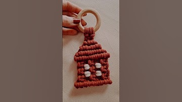 NEW YT VIDEO♡ Macrame Gingerbread House♡ #macrametutorial #macramechristmas #macrameornament
