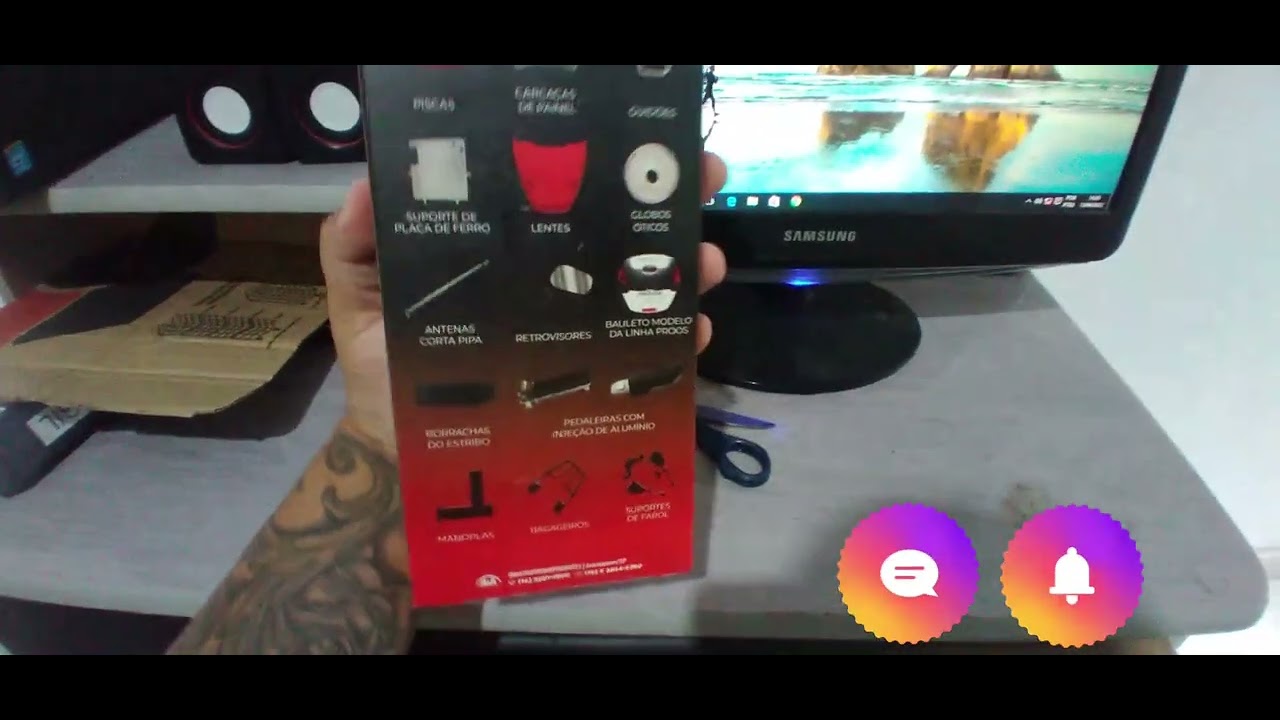 Unboxing Retrovisor Mini F800 SHOPPE