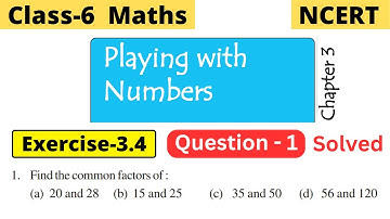Class 6 Maths NCERT Chapter 3 Playing with numbers Exercise 3.4 Question 1 | #class6 #cbseworldz