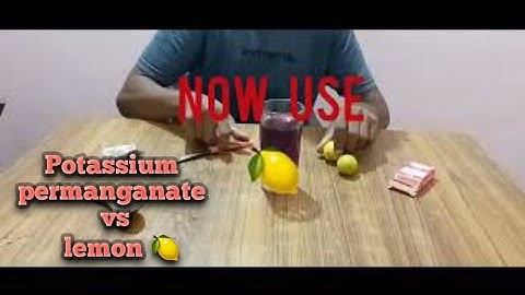 Amazing Experiment Potassium permanganate vs 🍋 lemon (Nimboo) || Colour Changing Experiment