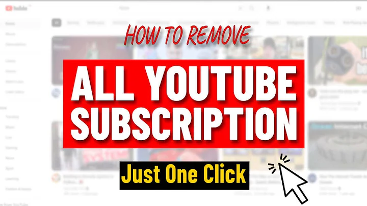 Unsubscribe From All Youtube Channels At Once | How To Delete all youTube subscriptions at once ❌❌❌
