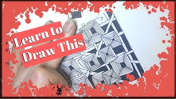 How to Draw Something Awesome step by step - How to Draw Zentangle Patterns Step by Step OpArt #1