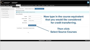 Conestoga College Credit Transfer Request - Instructions