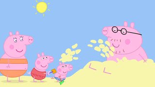 Peppa Pig Official Channel | Day At The Beach | Cartoons For Kids | Peppa Pig Toys