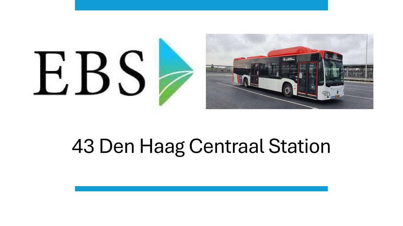 EBS buslijn 43 Leiden Centraal Station - Den Haag Centraal Station | 2025